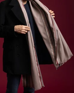 Femme Petrusse Etole en Laine, Soie & Cachemire Méridien beige - 70x200 cm