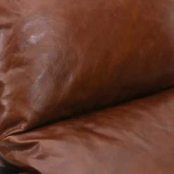 Bois & Chiffons Fauteuil cuir damo marron - 63x99x99 cm