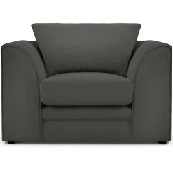 Mazzini Sofas Fauteuil Quince gris foncé - 97x92x80 cm