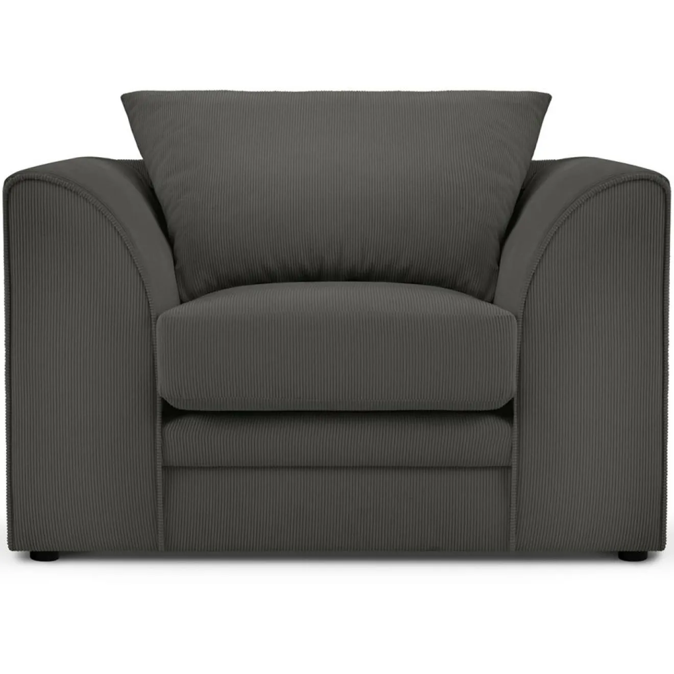 Mazzini Sofas Fauteuil Quince gris foncé - 97x92x80 cm