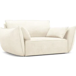 Mazzini Sofas Fauteuil Vanda beige clair - 128x100x85 cm