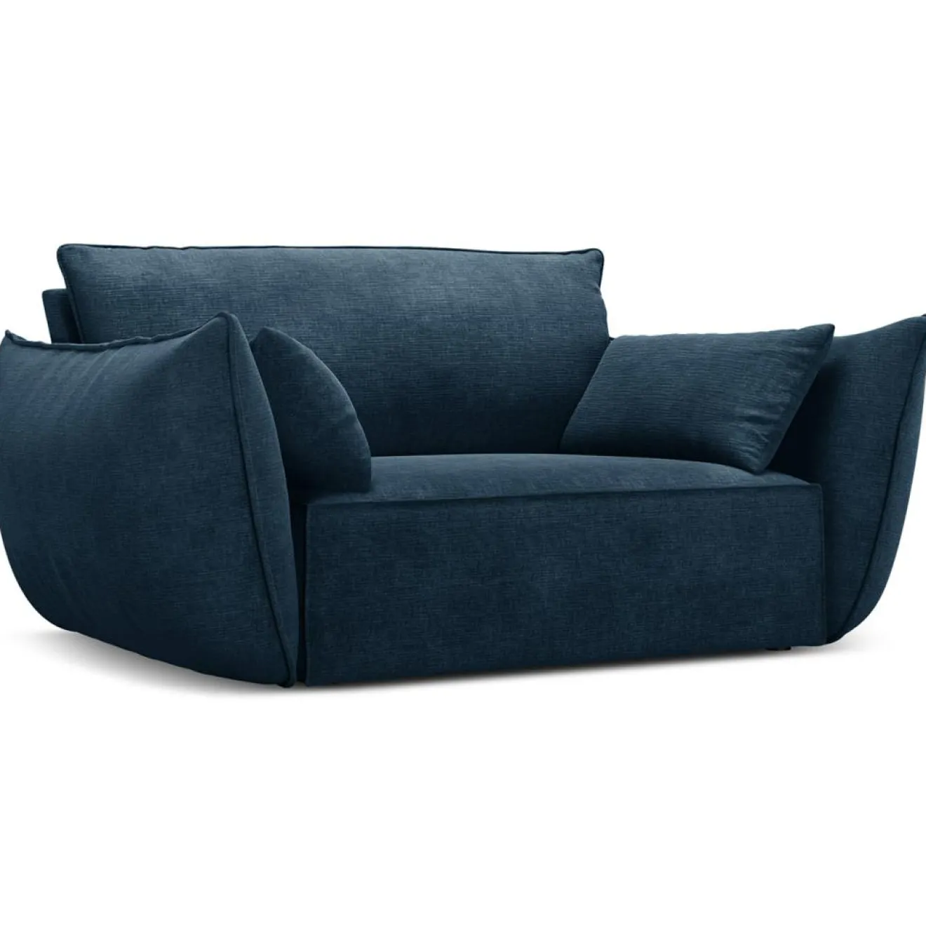 Best Mazzini Sofas Fauteuil Vanda bleu roi - 128x100x85 cm