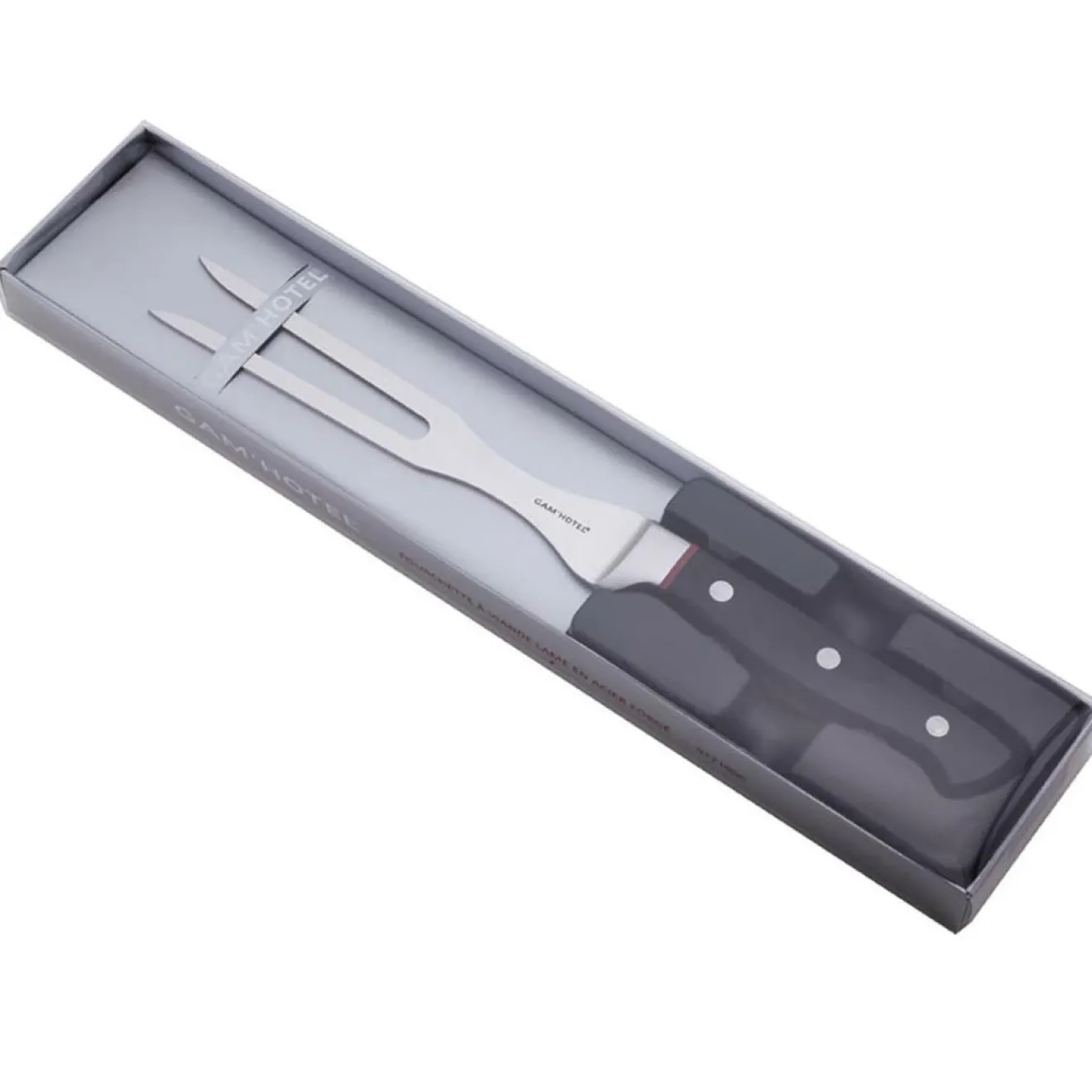 Sale Gam'Hotel Fourchette à viande Hiro noir/rouge - 30.5 cm