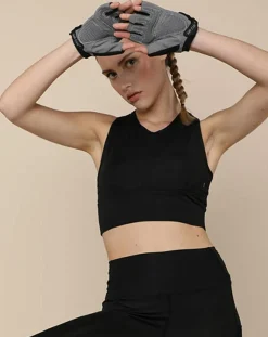 Femme Onamaste Gants de Musculation rose/noir