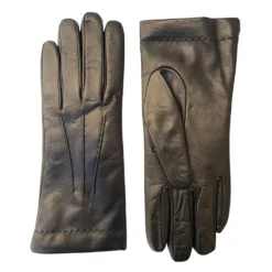 Online Maison Fabre Gants en Cuir d'Agneau doublés Laine Valmy noirs