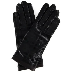 Discount Maison Fabre Gants en Cuir d'Agneau doublure Laine Ariana noirs