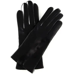 Sale Maison Fabre Gants en Cuir d'Agneau doublure Laine Heritage Valois noirs