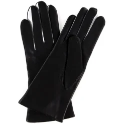 Sale Maison Fabre Gants en Cuir d'Agneau doublure Laine Heritage Valois noirs
