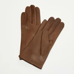 Hot Maison Fabre Gants en Cuir d'Agneau Waves taupe
