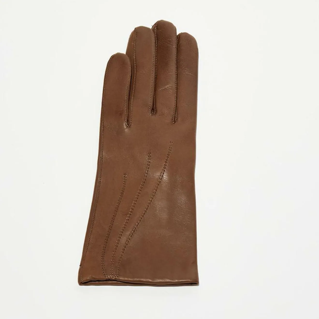 Hot Maison Fabre Gants en Cuir d'Agneau Waves taupe