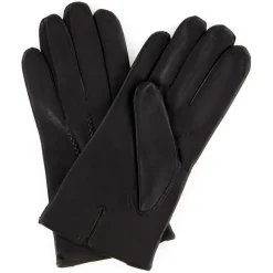 Sale Maison Fabre Gants en Cuir de Cerf Daniel marron foncé
