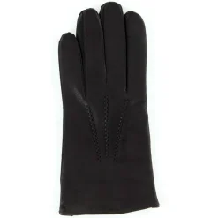 Sale Maison Fabre Gants en Cuir de Cerf Daniel marron foncé