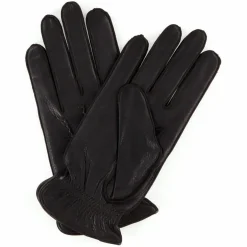Hot Maison Fabre Gants en Cuir de Cerf doublure Laine Craig bruns