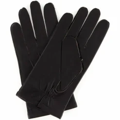 Outlet Maison Fabre Gants en Cuir de Chèvre Dalton marron foncé