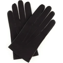 Outlet Maison Fabre Gants en Cuir de Chèvre Dalton marron foncé