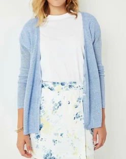 Femme Cuisse de Grenouille Gilet Casta bleu