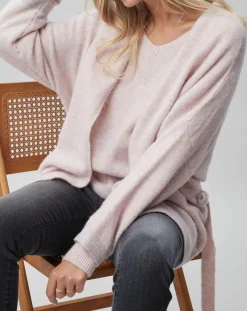 Clearance Lauren Vidal Gilet ceinturé Ciara rose