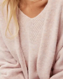 Clearance Lauren Vidal Gilet ceinturé Ciara rose