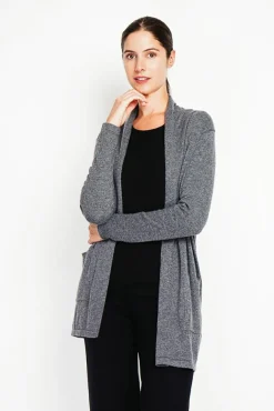 Femme C&Jo Gilet col châle loup