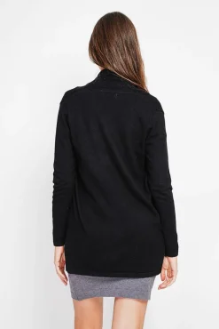 Femme C&Jo Gilet col châle noire