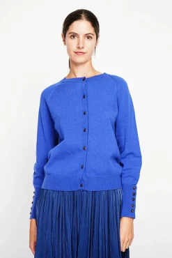 Clearance Assuili Gilet col ras du cou royal