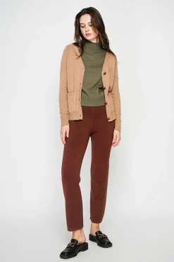 Outlet C&Jo Gilet col v boutonné camel