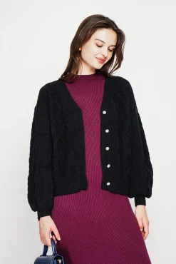 Femme C&Jo Gilet col v noir