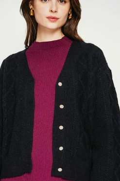 Femme C&Jo Gilet col v noir