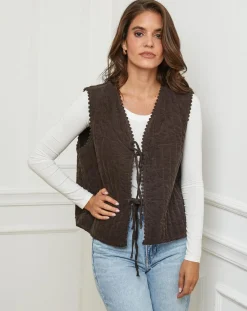 Femme L'Armoire de Suzette Gilet Diane choco