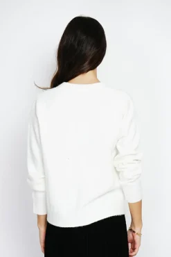 Femme Assuili Gilet en Cachemire mélangé grand col naturel