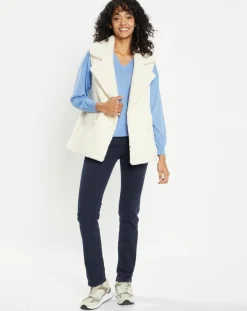 Femme Lou Andrea Gilet en Fausse Fourrure W1622 Mont panna