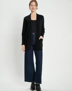 Femme Galeries Lafayette Gilet en Laine & Cachemire Susan noir