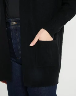 Femme Galeries Lafayette Gilet en Laine & Cachemire Susan noir