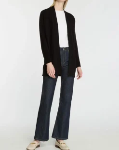 Femme Galeries Lafayette Gilet en Laine & Cachemire Susan noir