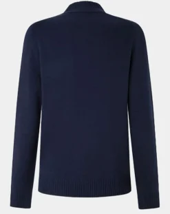 Hot Hackett London Gilet en Laine & Cachemire bleu marine