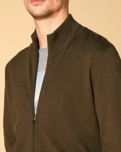 Outlet Harris Wilson Gilet en Laine mélangée Adel kaki