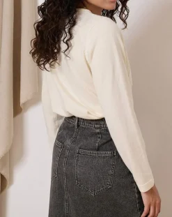 Femme Garance Paris Gilet en Laine mélangée Tim écru