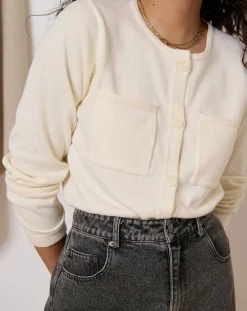 Femme Garance Paris Gilet en Laine mélangée Tim écru