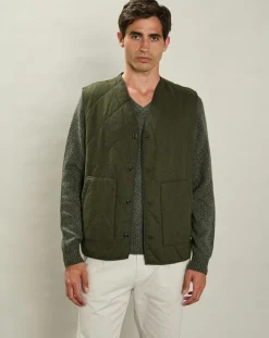 Homme Hartford Gilet en Laine mélangée Vince armée