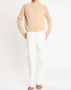 Online Jodhpur Gilet en Lin & Coton Rouga beige