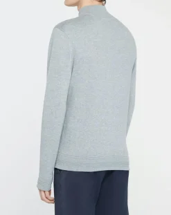 Discount Hackett London Gilet Jersey zippé gris