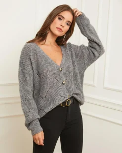 Femme Alice & Charlotte Gilet Laura anthracite