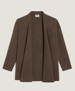 Femme Rodier Gilet Lawrence ouvert marron havane