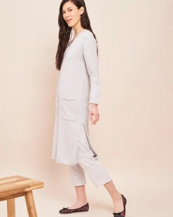 Femme Le Chat Gilet long Essentiel gris chiné