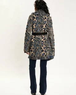 Femme Lauren Vidal Gilet Long Store indigo