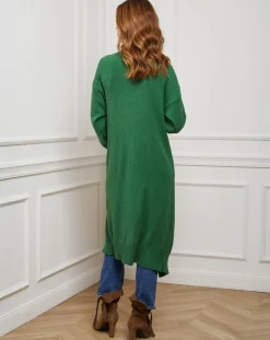 Sale Fleur de cachemire Gilet Nina vert