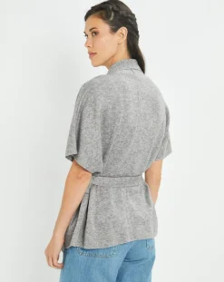 Lauren Vidal Gilet Roy gris