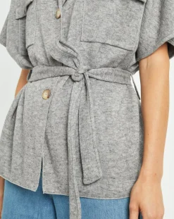 Lauren Vidal Gilet Roy gris