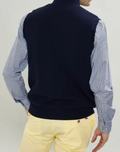 Best Hackett London Gilet réversible sans manches bleu marine