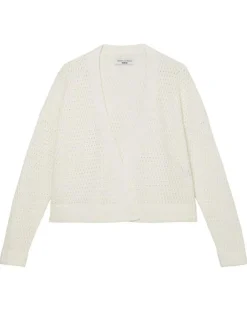 Best Marc O'Polo Gilet Tube Maille Ajourée blanc